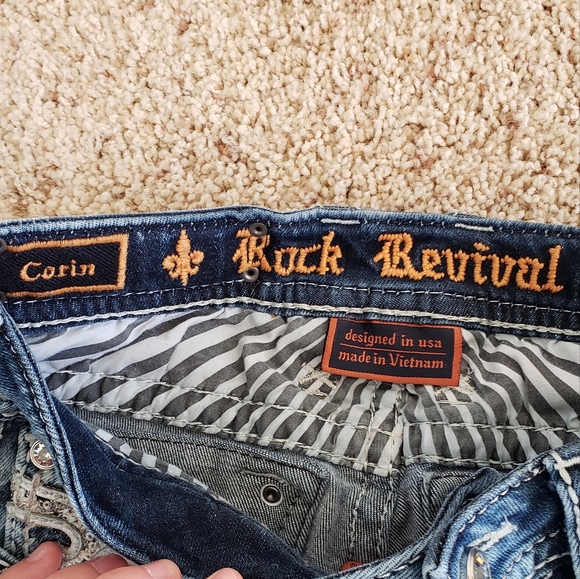 ❗️SALE❗️Rock Revival Corin Straight Stretch Jean 25/32 ❗️FREE SHIPPING❗️ - Picture 7 of 8